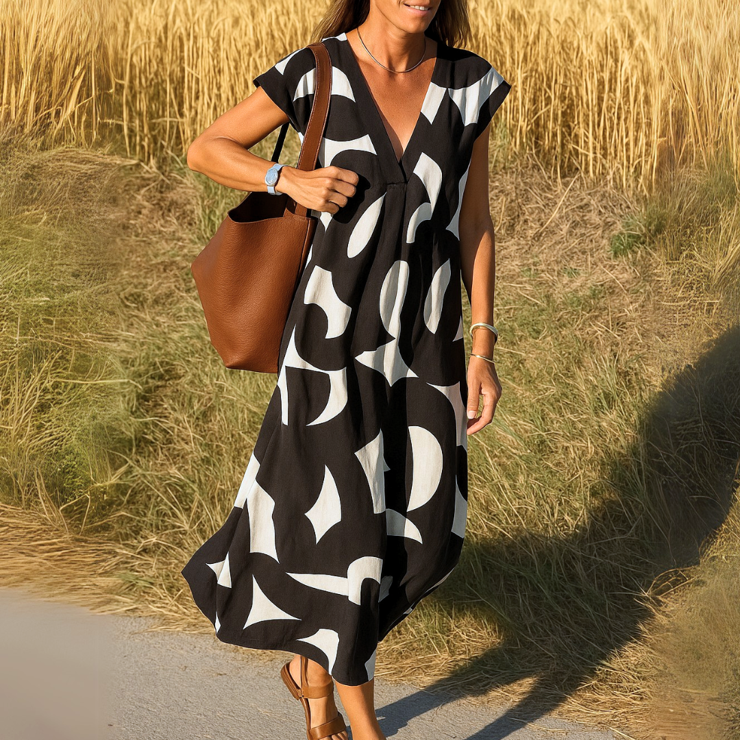 Valérie™ | Effortless V-Neck Dress