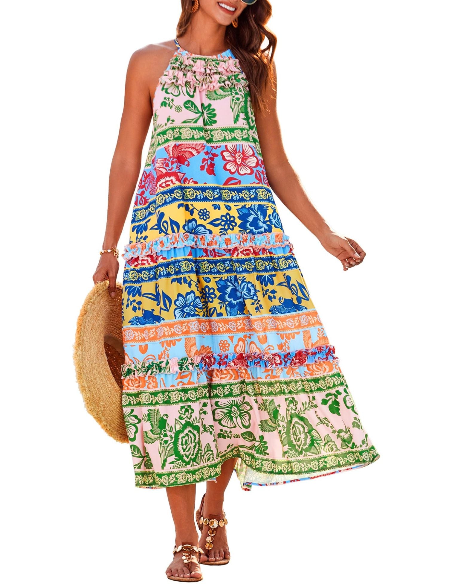 Jessie | Halter Neck Floral Dress - Limited Edition