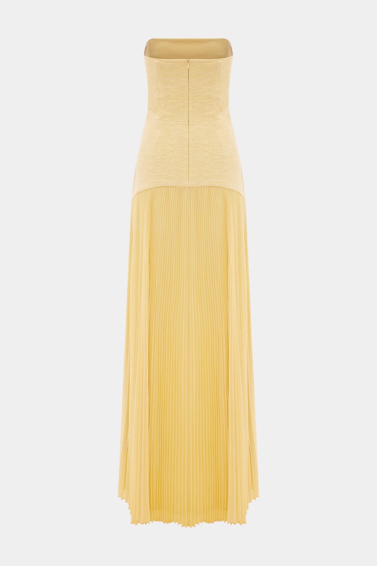 Deia | Chic Maxi Mesh Dress with Bell Sleeves