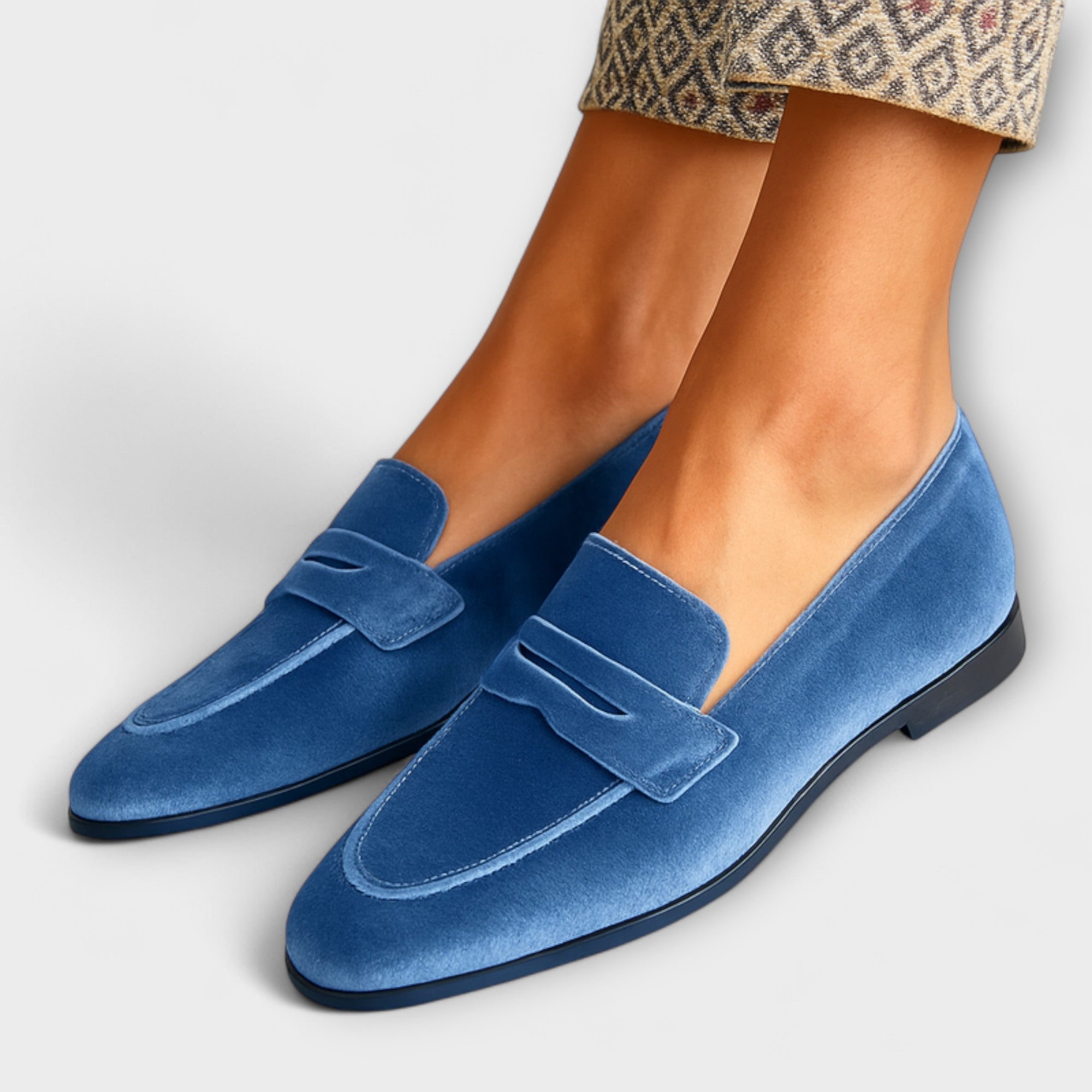 Louise Velvet Sneakers with Timeless Style