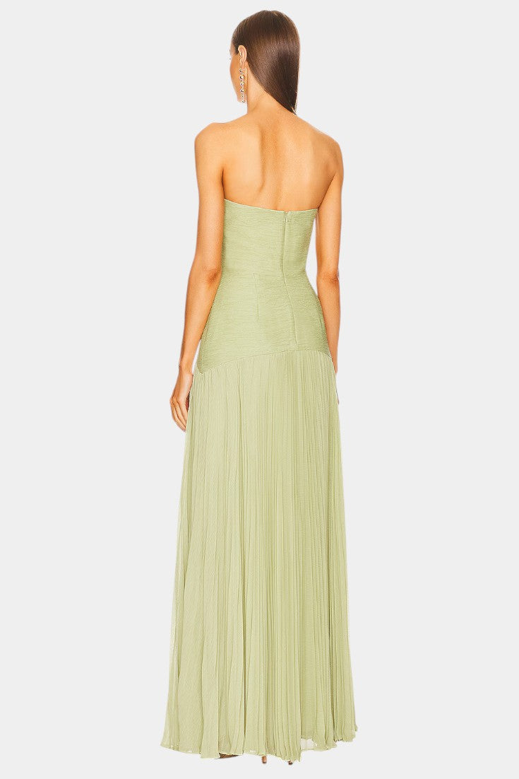 Deia | Chic Maxi Mesh Dress with Bell Sleeves