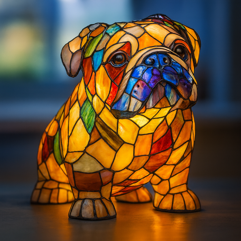Shadow  | Magisk Colored Glass Dog Lamp
