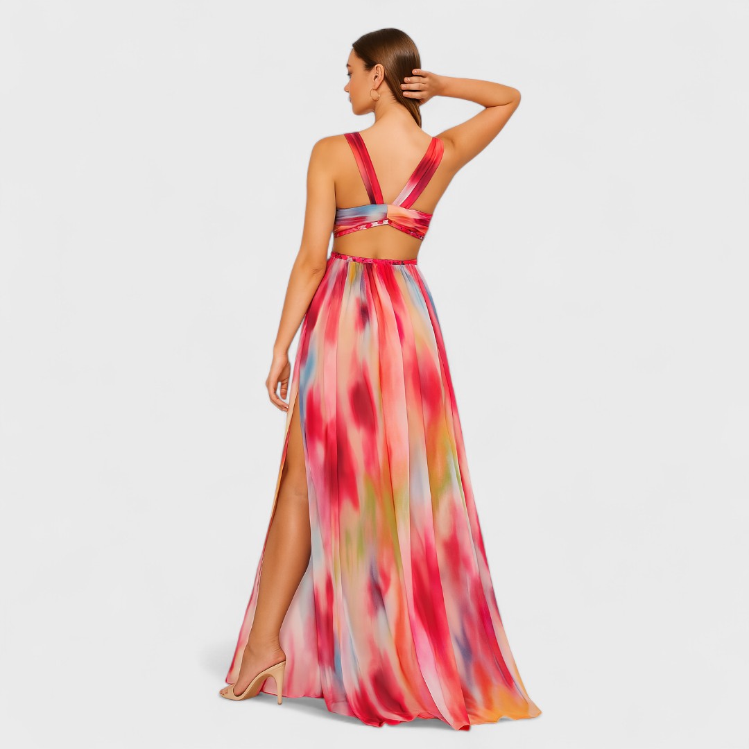Freya - Long Painted Dress