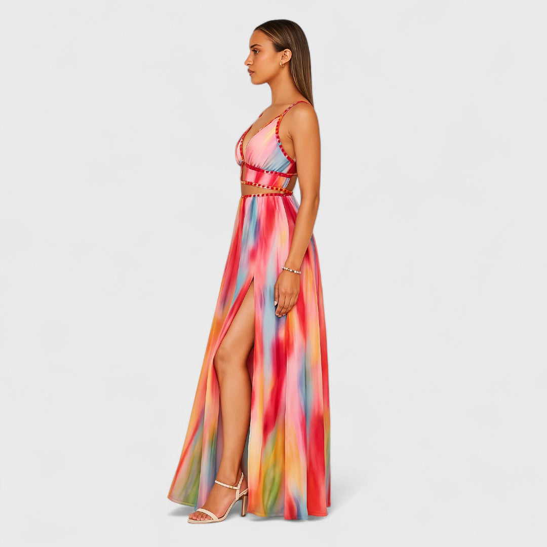 Freya - Long Painted Dress