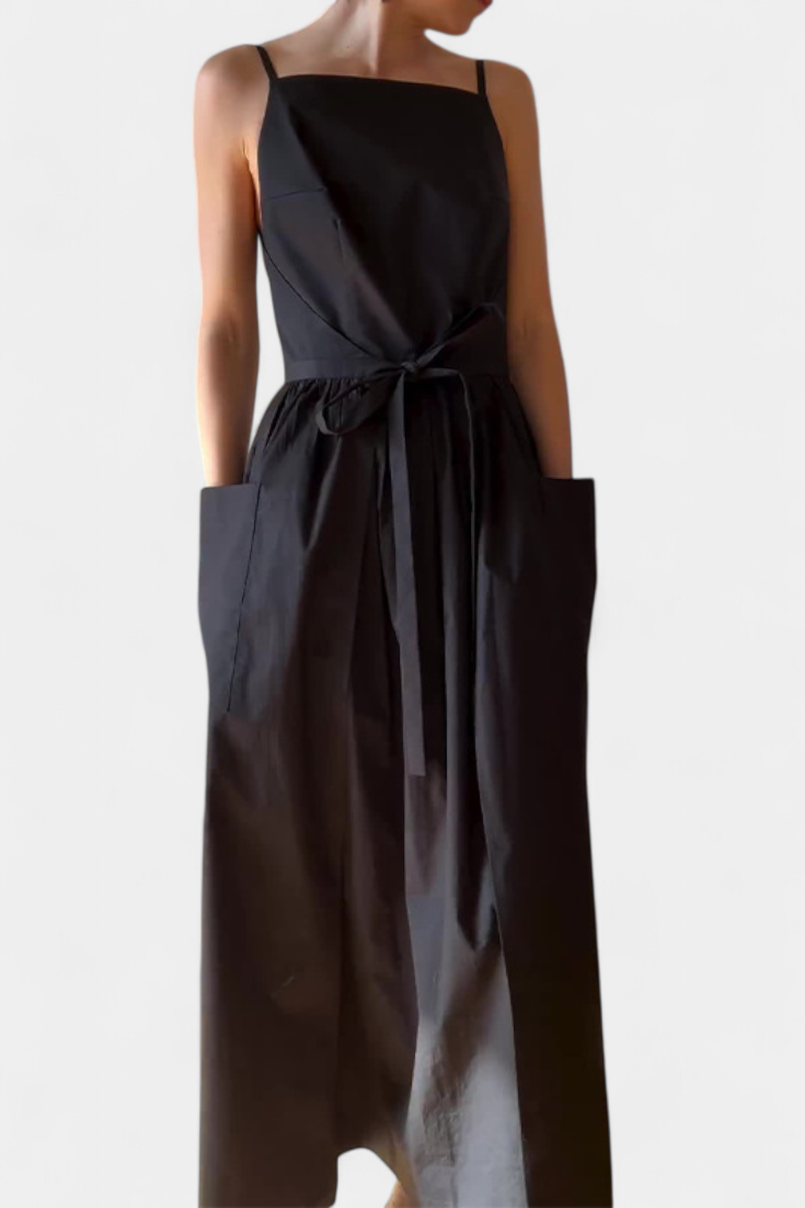 Dezi Strapless Long Dress with Adjustable Side Laces