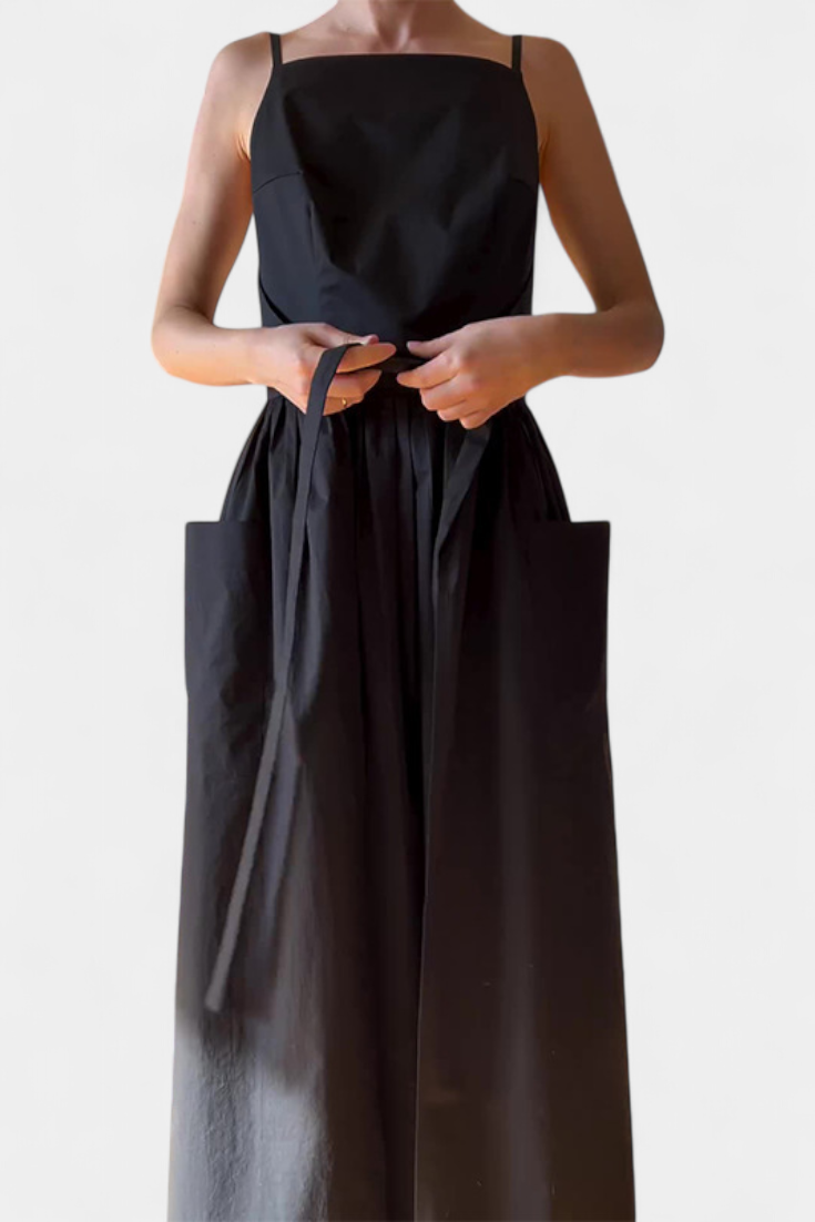 Dezi Strapless Long Dress with Adjustable Side Laces