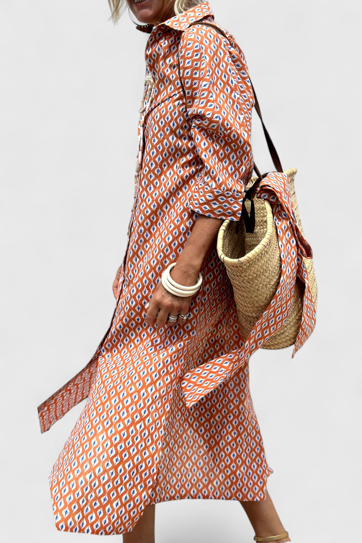 Sherlyn Timeless Striped Shirt Dress