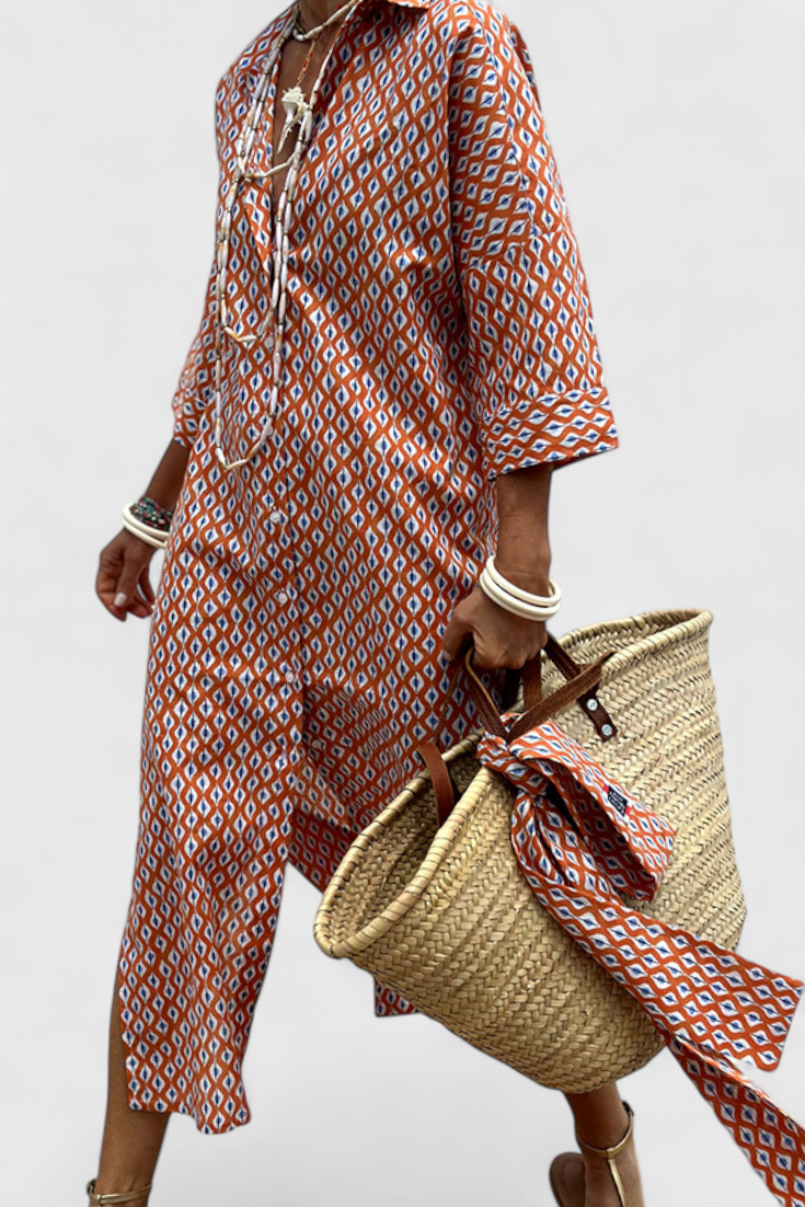 Sherlyn Timeless Striped Shirt Dress