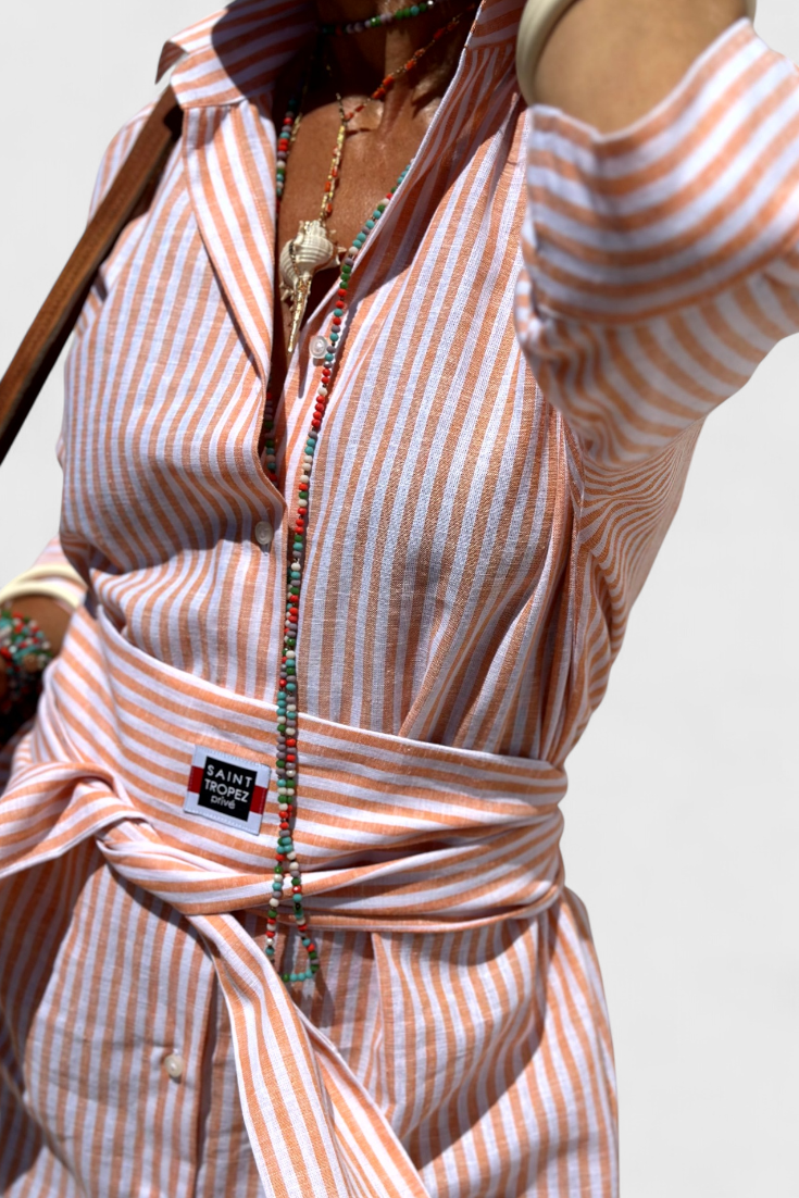 Sherlyn Timeless Striped Shirt Dress