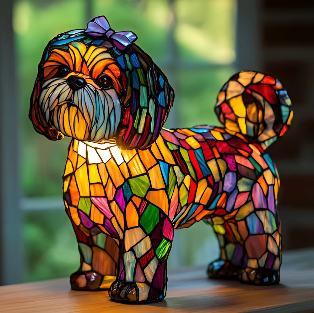 Nina | Magical Colored Glass Lamp for Dogs