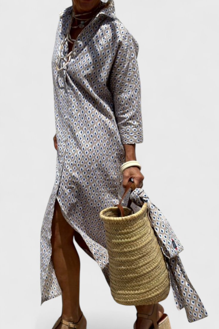 Sherlyn Timeless Striped Shirt Dress