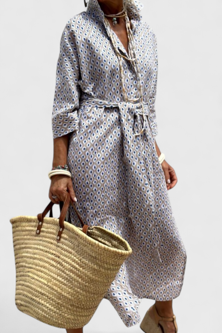 Sherlyn Timeless Striped Shirt Dress