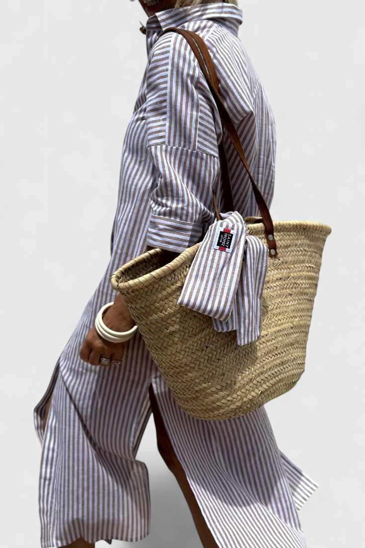 Sherlyn Timeless Striped Shirt Dress