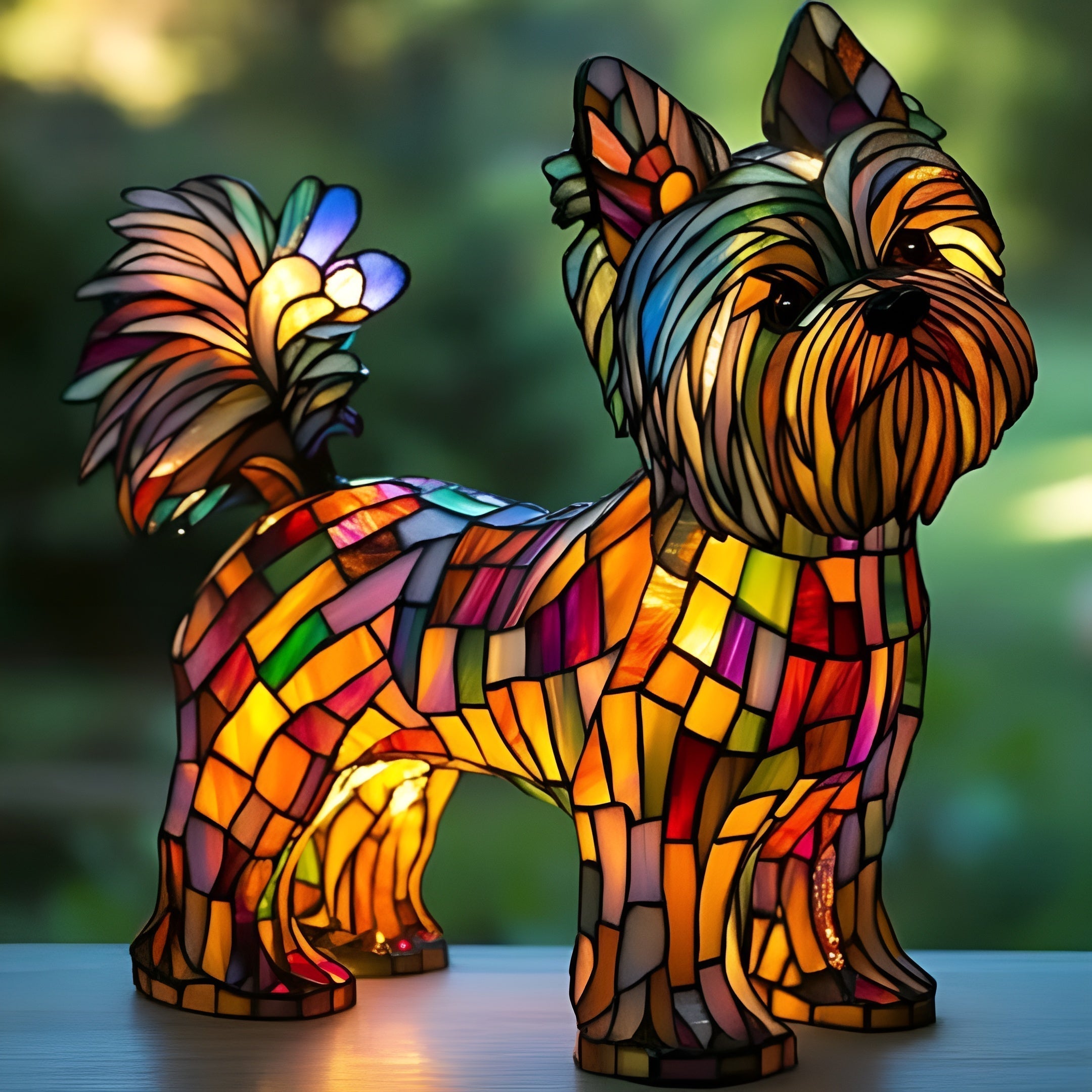 Lili | Magisk Dog Lamp in Colored Glass