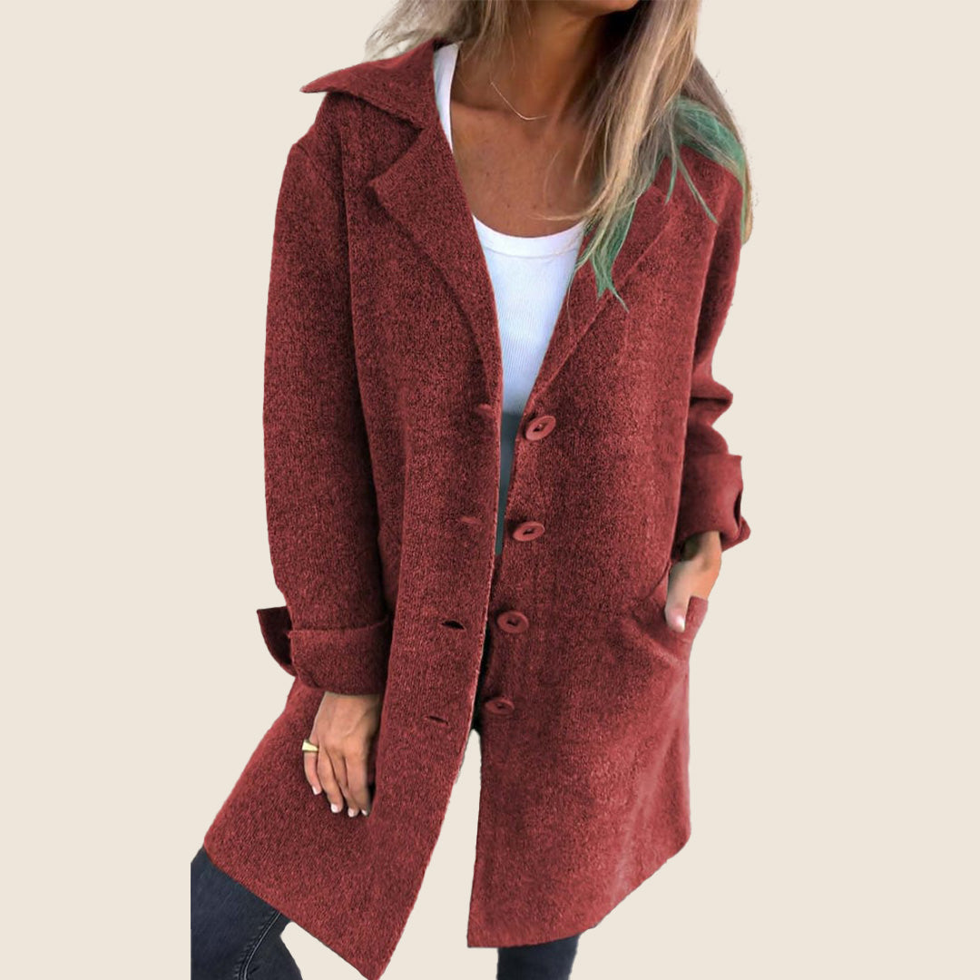 Elvy | Elegant Single-Breasted Jacket