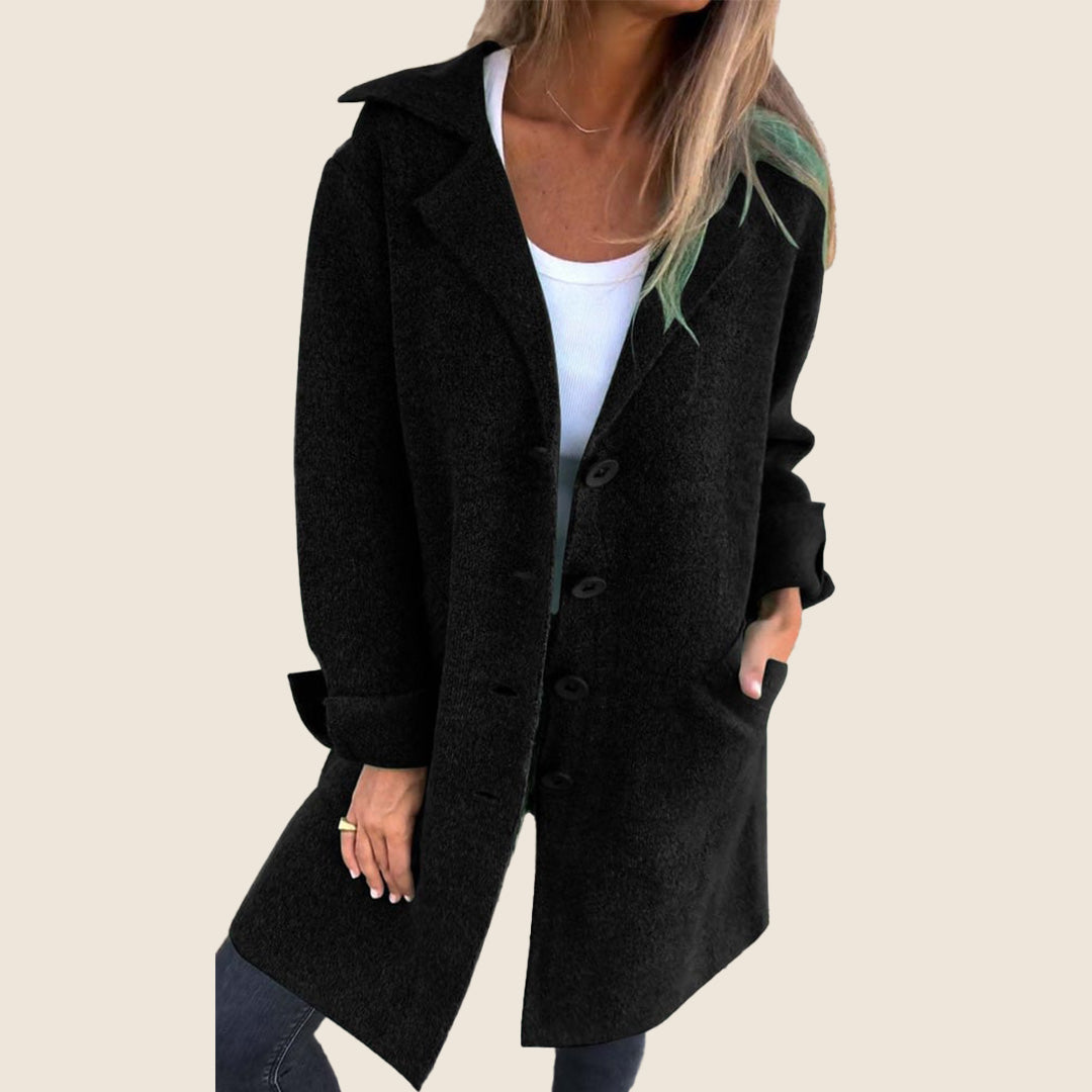 Elvy | Elegant Single-Breasted Jacket