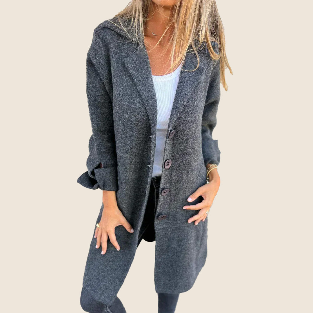 Elvy | Elegant Single-Breasted Jacket