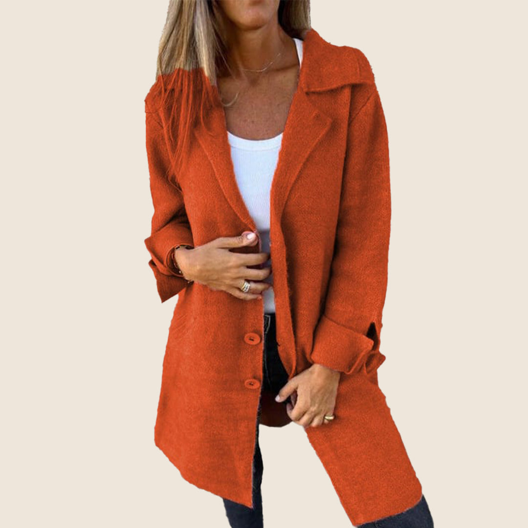 Elvy | Elegant Single-Breasted Jacket