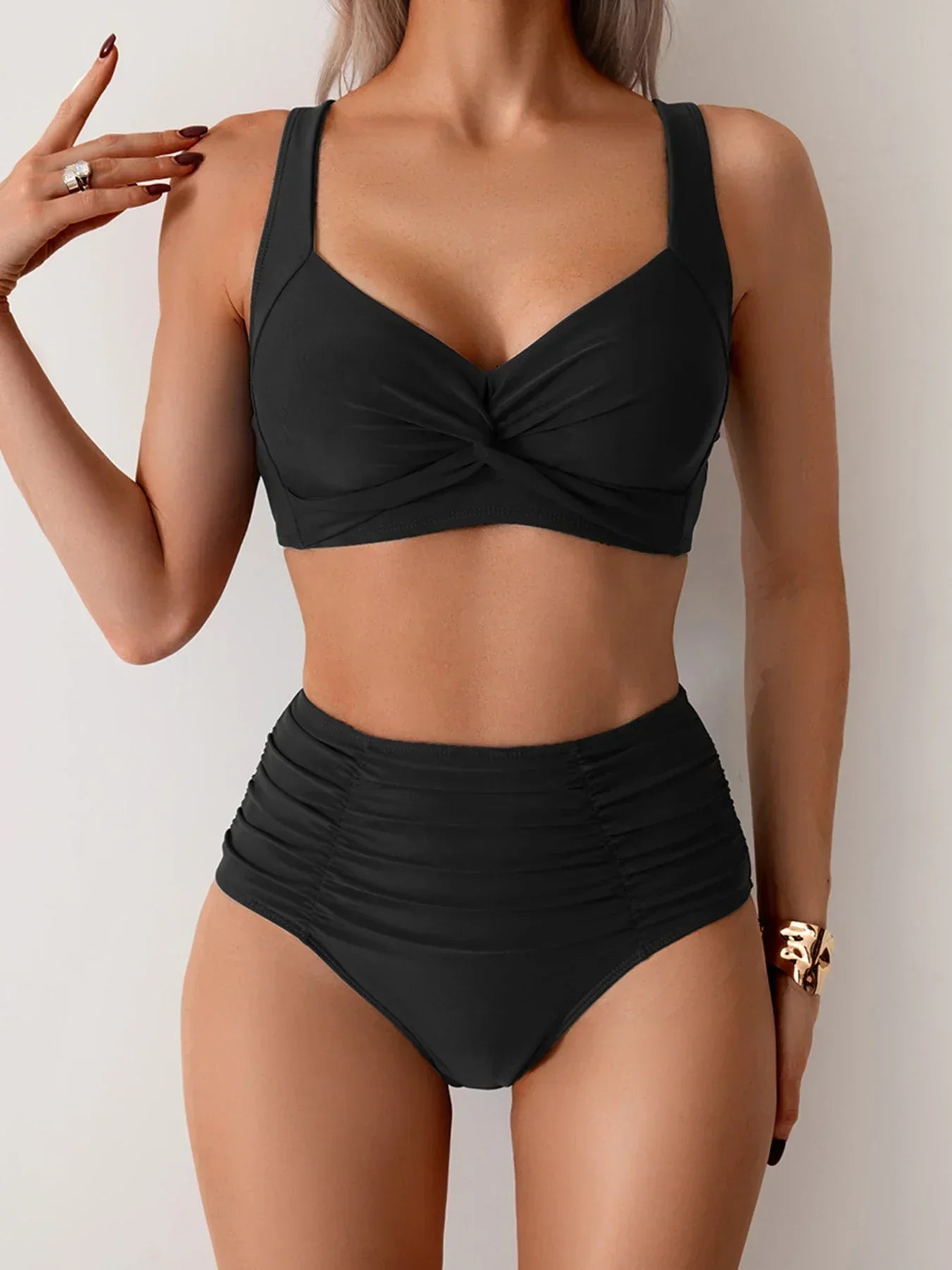 Nolwenn | Ruffle bandeau bikini