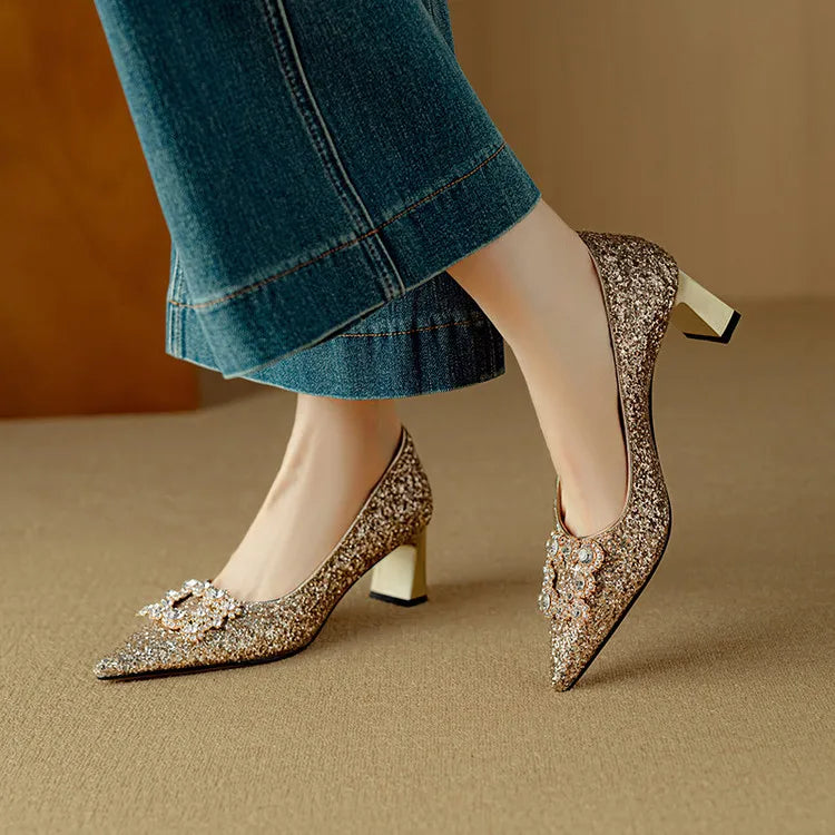Solenza™| Gloria Glitter Pumps