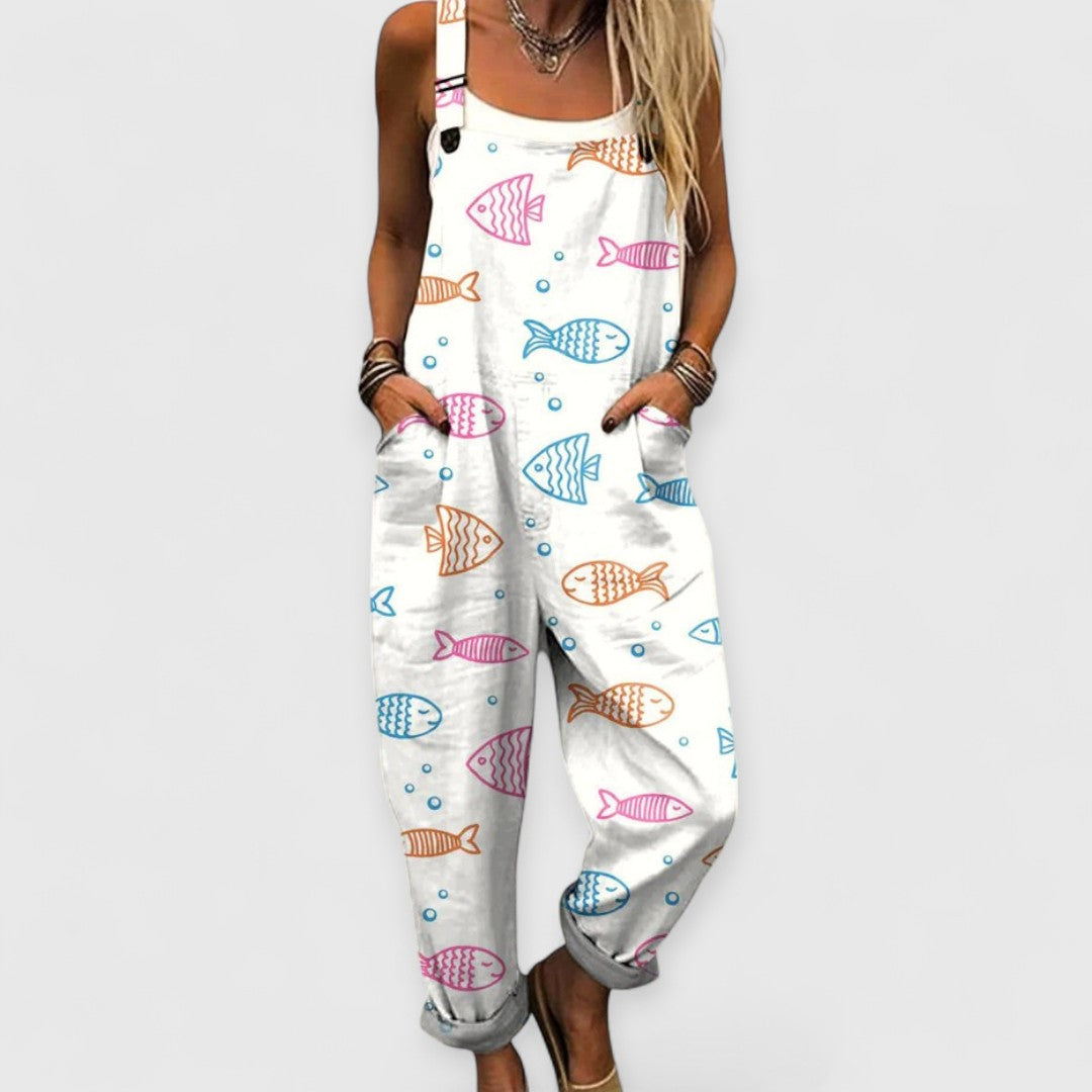 Ella | Vintage Wide-Leg Women's Jumpsuit