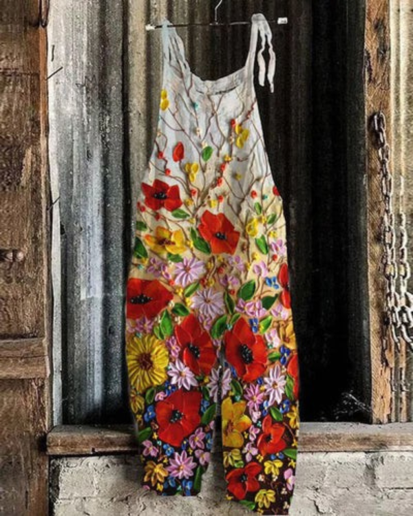 Esme | Vintage Floral Jumpsuit