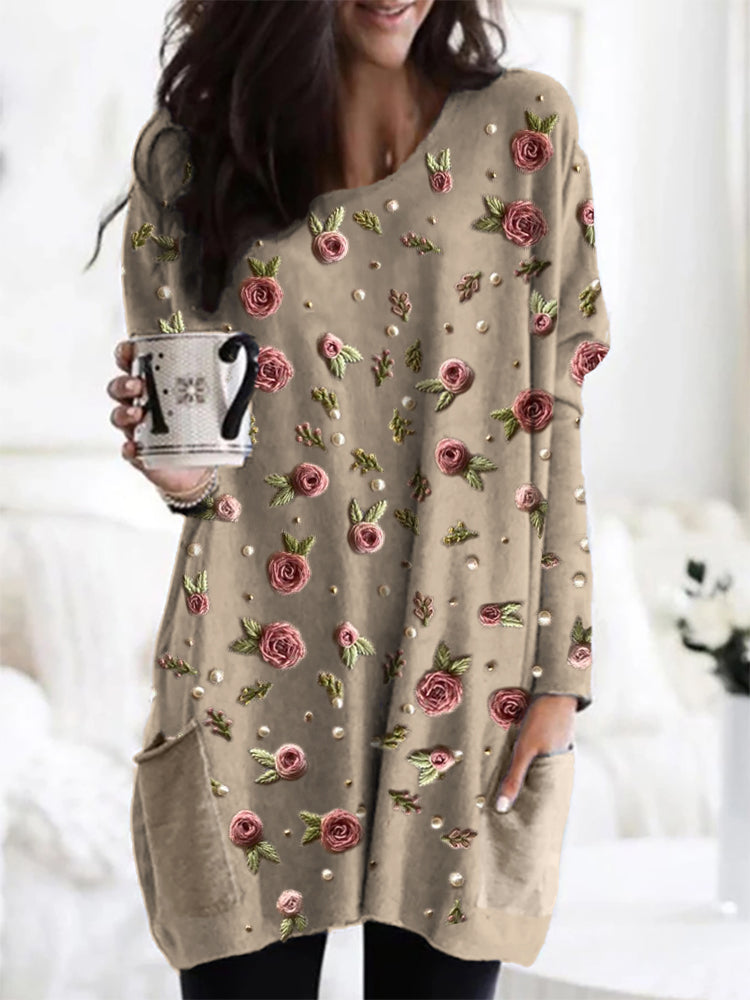 Romiselle™ | Rose Printed Tunic