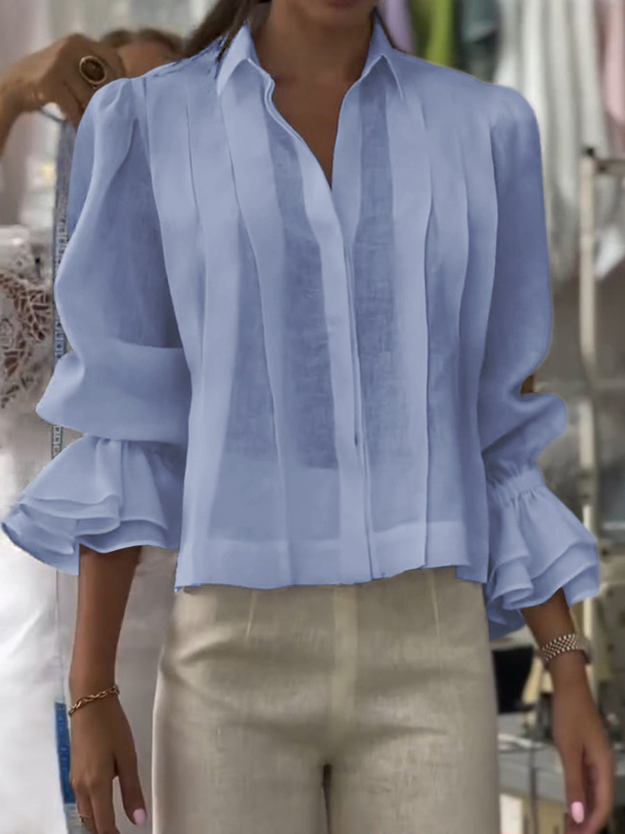 Verena – Blouse with Lapel Lumière