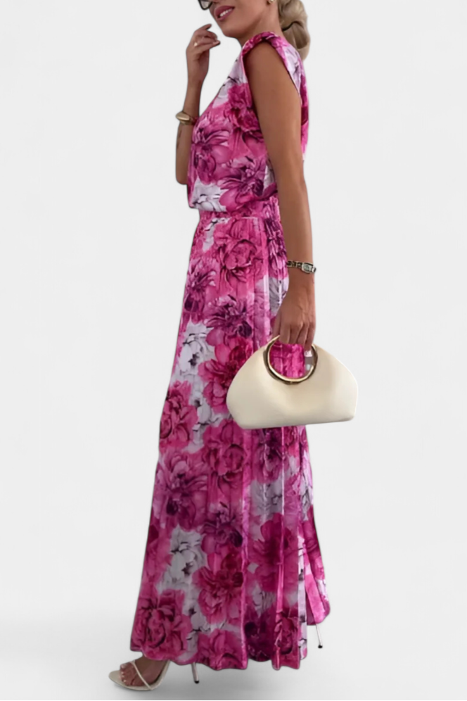 Liora Two-Piece Set with Structured Top and Pleated Pants