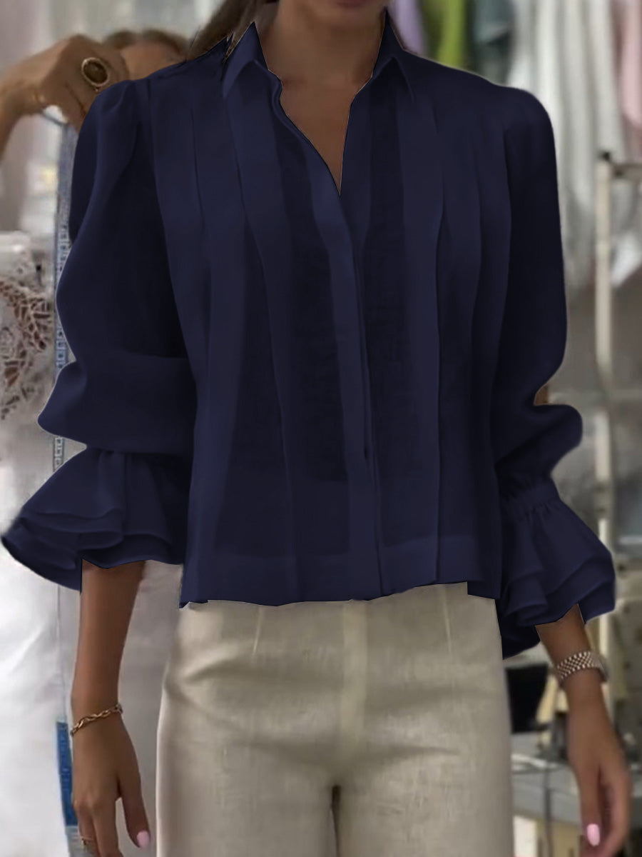 Verena – Blouse with Lapel Lumière