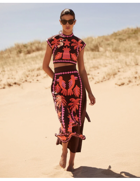 Katia - Printed Top and Skirt Set