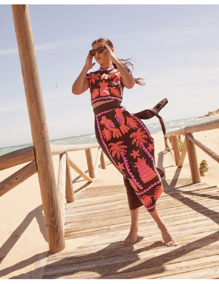 Katia - Printed Top and Skirt Set