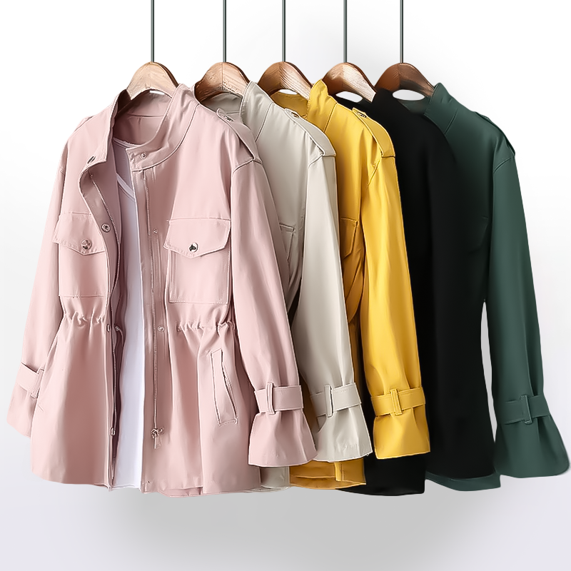 Avery™ - Elegant Trench Coat in Blend