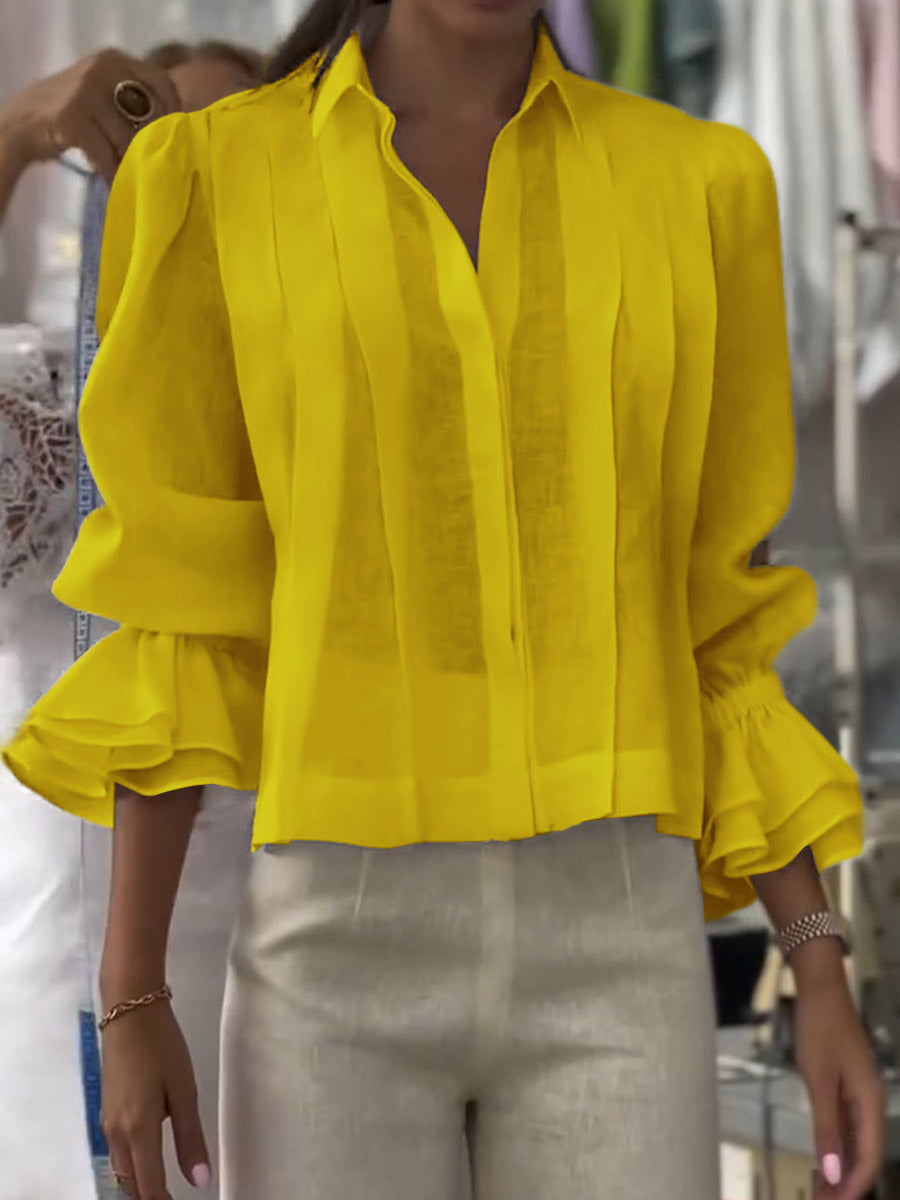 Verena – Blouse with Lapel Lumière