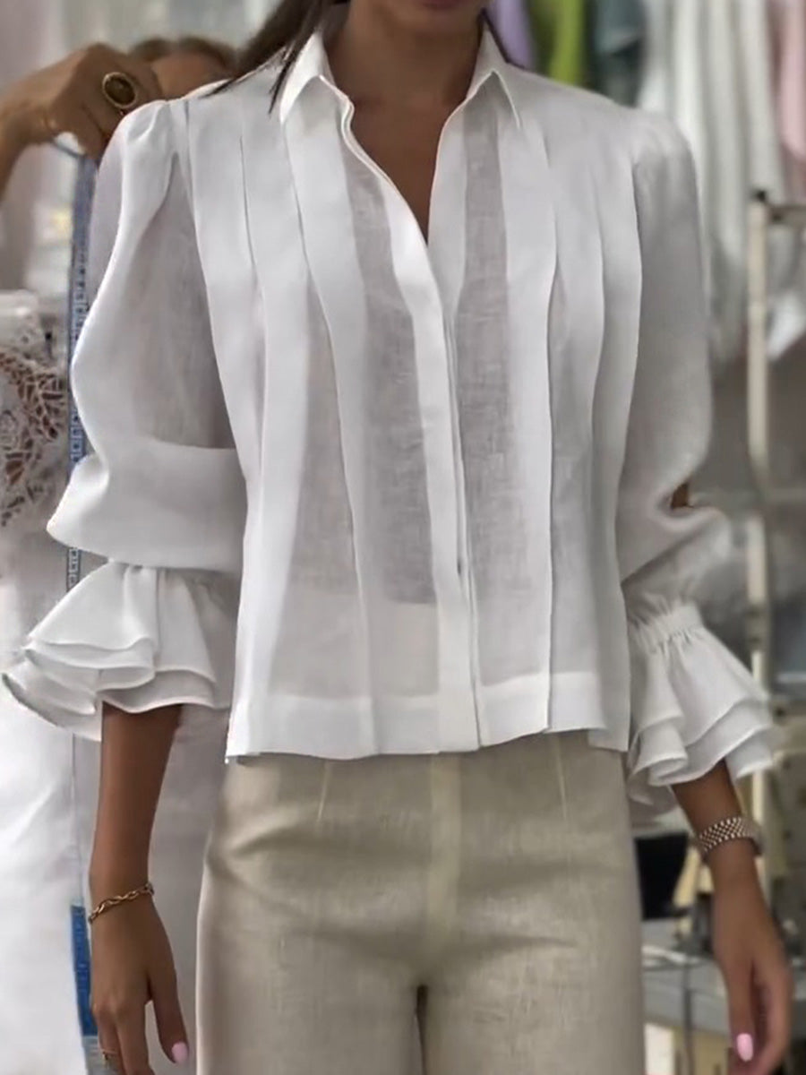 Verena – Blouse with Lapel Lumière