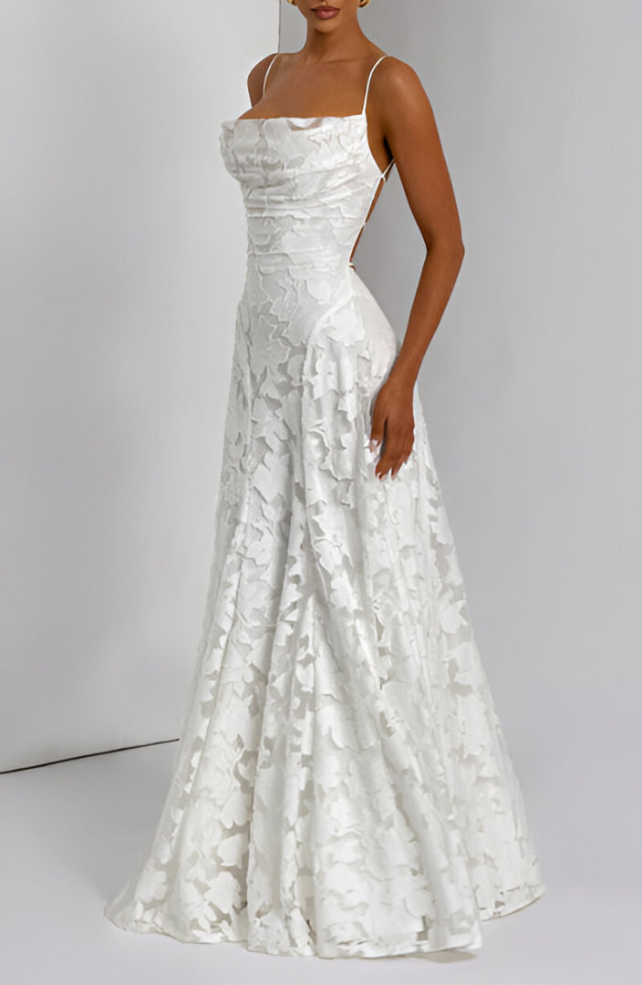 Francisa™ | Charming Long Lace Dress