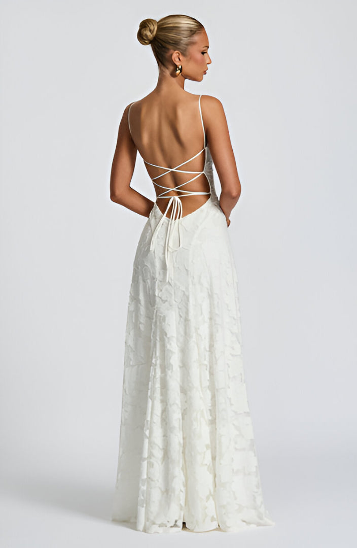Francisa™ | Charming Long Lace Dress