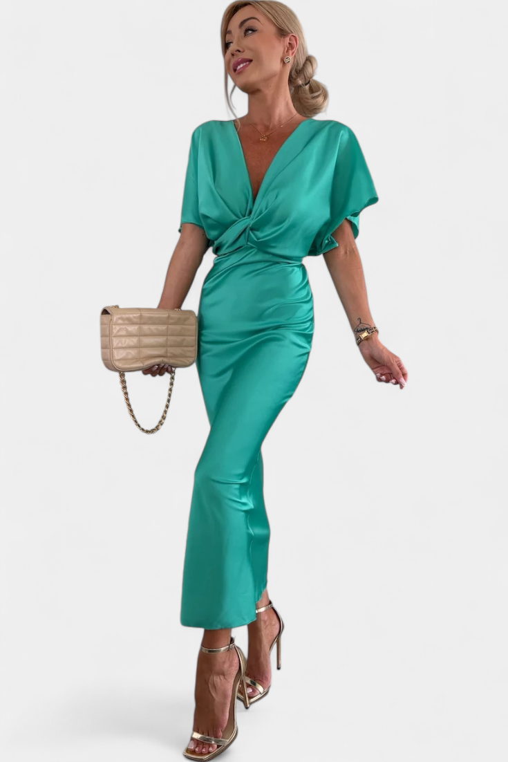 Emryn Soft Dress with Cross Knot