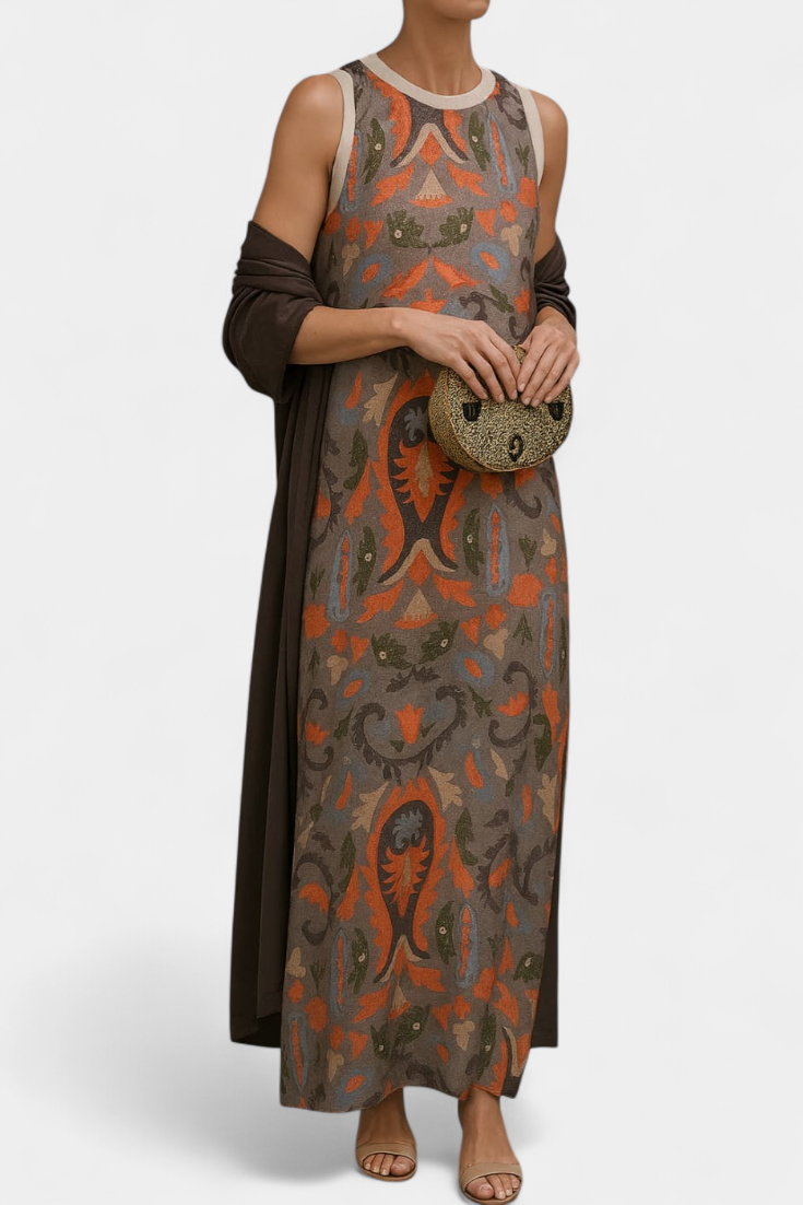 Elegant Alice Evening Dress with Stole