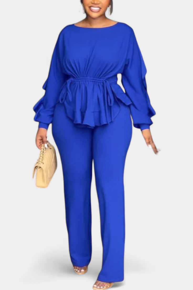Charmed 2-Piece Set with Ruffles and Adjustable Cord