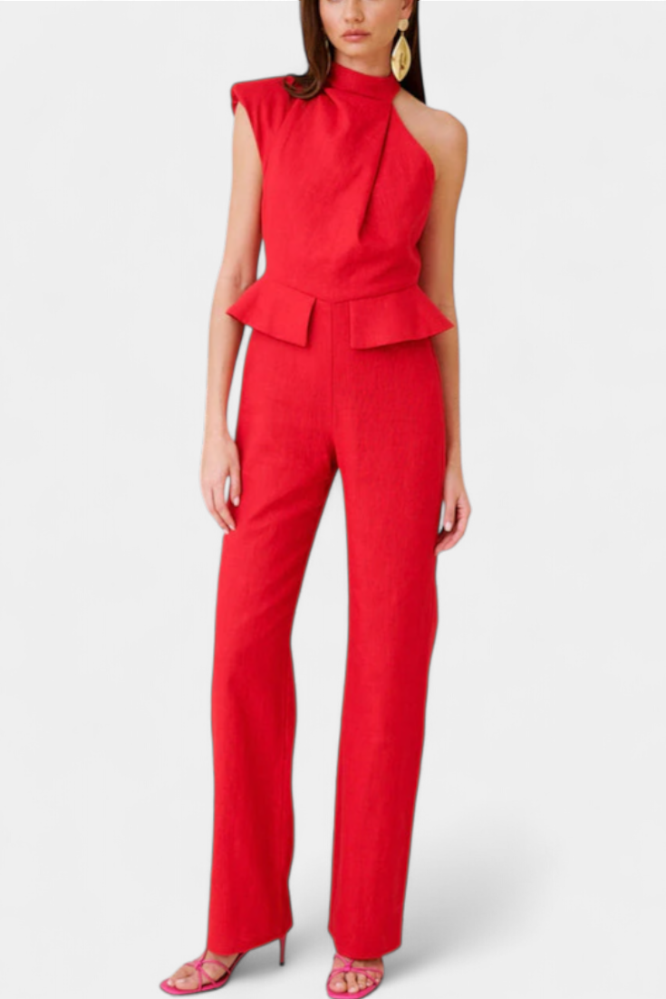 Nerida Asymmetrical Long Jumpsuit