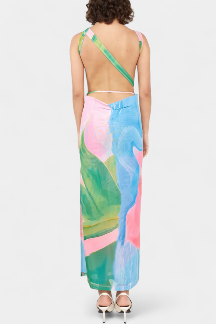 Luella Pastel Dress with Fluid Silhouette and Flattering Cut