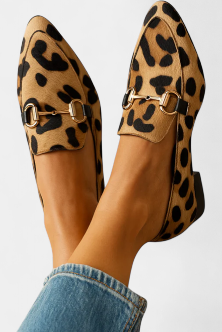 Lillian Moccasin with Metallic Buckle