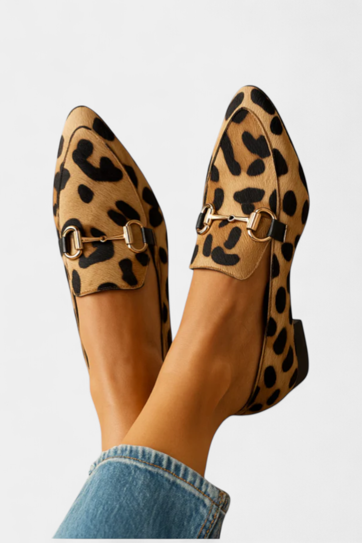 Lillian Moccasin with Metallic Buckle
