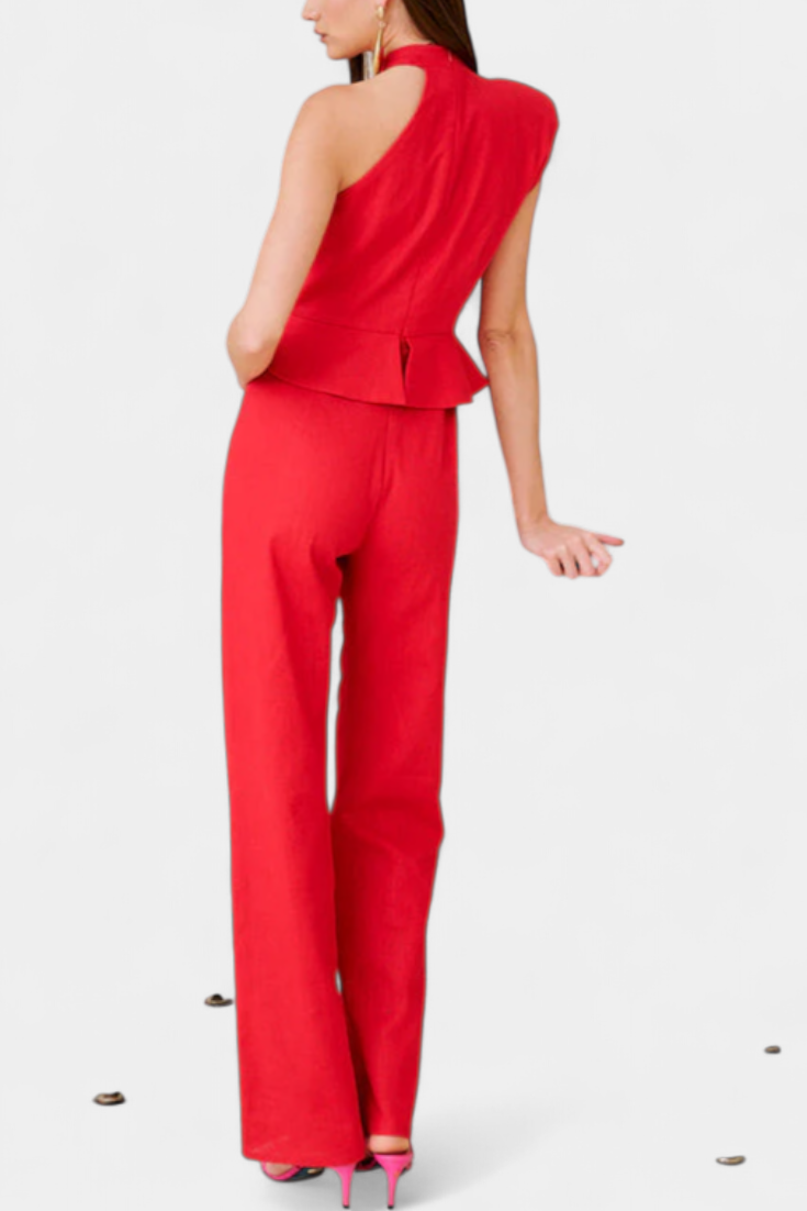 Nerida Asymmetrical Long Jumpsuit