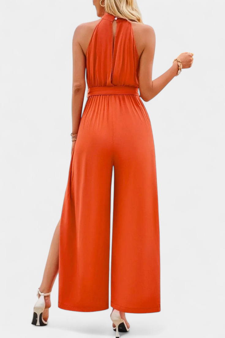 Nyree Asymmetrical Cut-Out Dress with Bow Sleeve