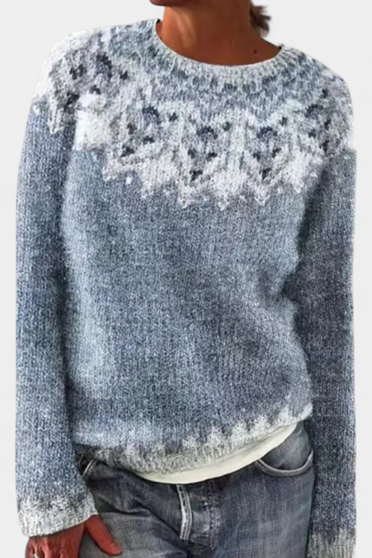 Jolessa Nordic Pattern Knit Sweater
