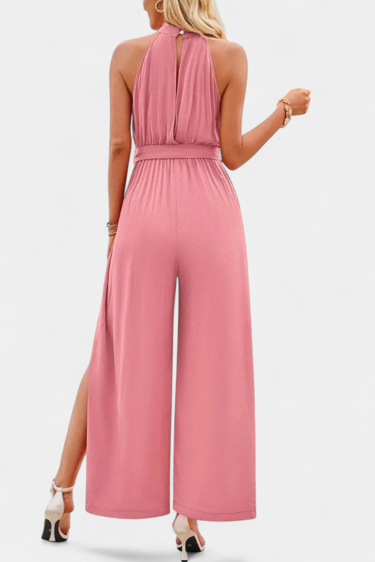 Nyree Asymmetrical Cut-Out Dress with Bow Sleeve