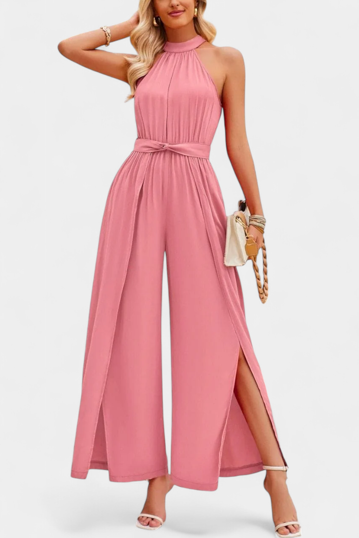 Nyree Asymmetrical Cut-Out Dress with Bow Sleeve