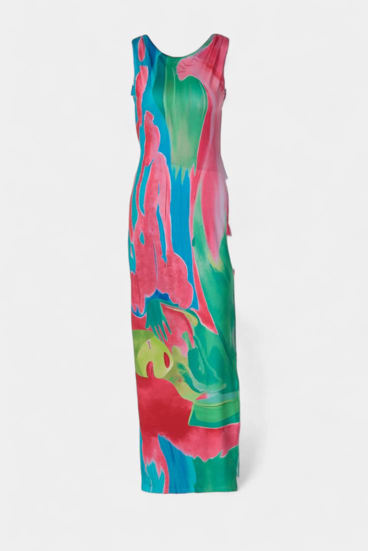 Luella Pastel Dress with Fluid Silhouette and Flattering Cut